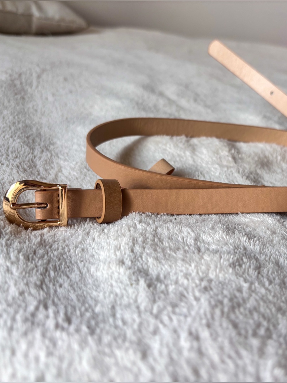 FREE with purchase - Classic Tan Slim Women's Belt